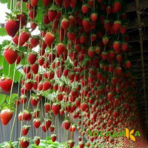 Клубника ампельная Анастасия купить по цене от 370р. в интернет-магазине «Посадика» с доставкой почтой в в Карасуке и по всей России – [изображение №1].