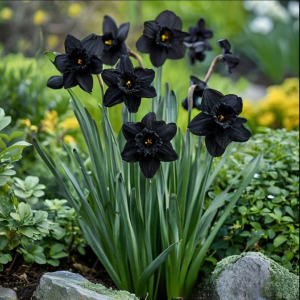 Нарцисс Тень Королевы купить по цене от 500р. в интернет-магазине «Посадика» с доставкой почтой в в Карасуке и по всей России – [изображение №1].